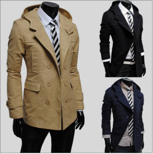 Men's hooded Coat