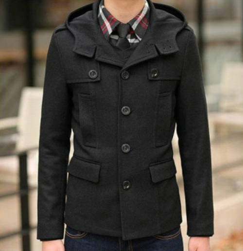 Men's Trendy Black Coat