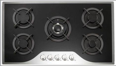 5 Burner Tempered Glass Gas Hob