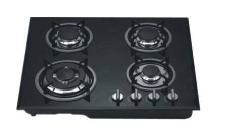 4 Burner LP Gas Hob Tempered Glass
