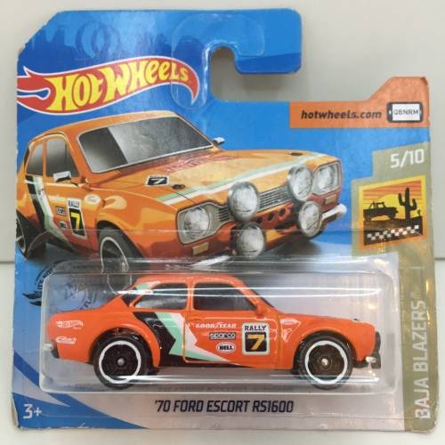 Hotwheels `70 Ford Mustang - Orange- Carded - Excellent condition