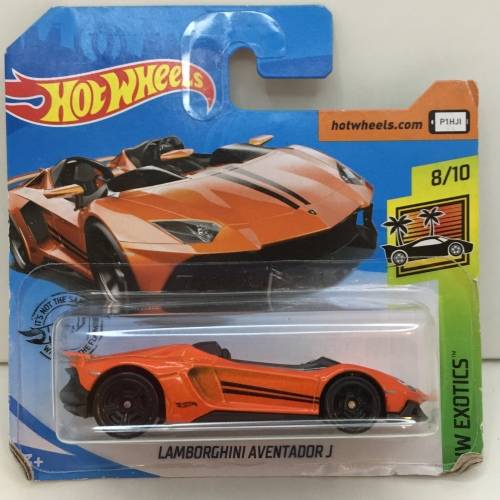Hotwheels Lamborghini Aventador J  - Orange - Carded - Excellent condition