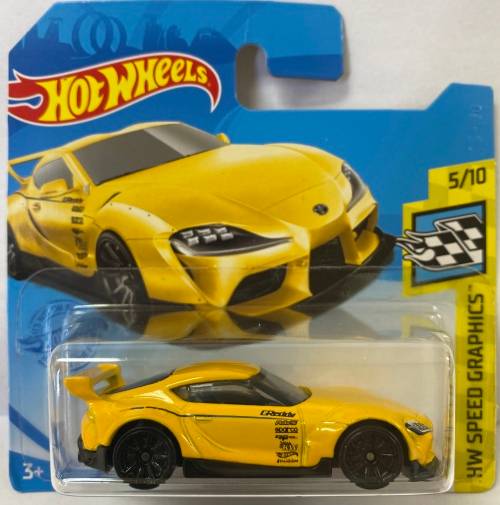 Hotwheels `20 Toyota GR Supra  Yellow - Carded - Perfect condition