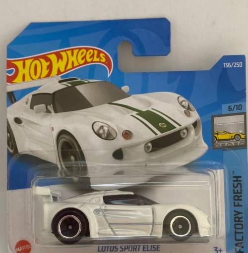 Hotwheels Lotus Sport Elise - White - Great condition - Carded / Sealed