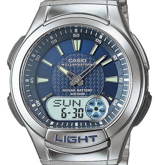 Casio Men's Casual , 10 year battery , 30 Page Data Bank , Ana-Digi Watch