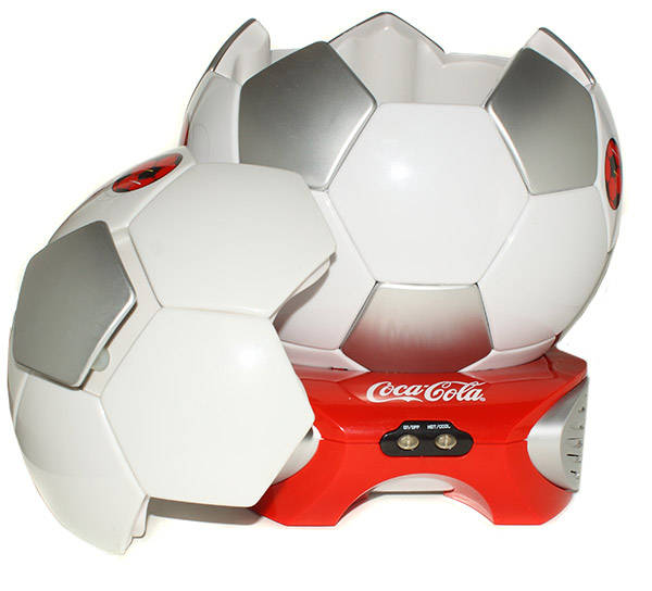 coke coca cola collectables soccer ball cooler six pack