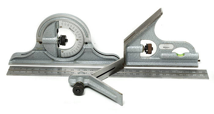 Mitutoyo Combination square set ** Excellent plus condition **