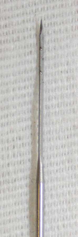 No 38 Rooting needle - cut for use with tool
