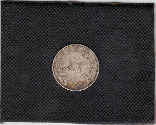 ZAR 1893 6 PENCE