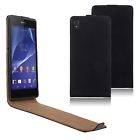 For Sony Xperia Z2 - Flip PU Leather Case Cover + Stylus Pen