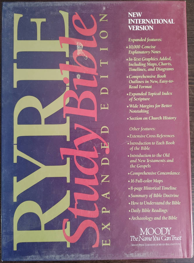 Ryrie Study Bible, Expanded Edition by Charles Caldwell Ryrie - SOFT COVER