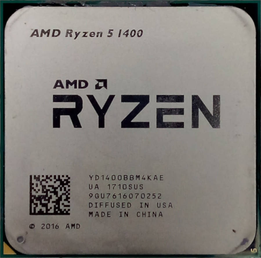AMD Ryzen 5 1400 4 Cores 8 Threads up to 3.4 GHz