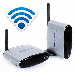 2.4GHz 150m Wireless Audio/Video AV Signal Transmitter & Receiver - CCTV VCR DVD