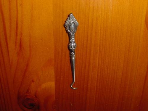 Antique English Silver Button Hook