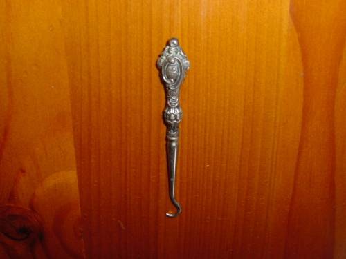 Antique English Silver Button Hook