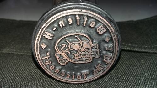 WW11 GERMAN TOTENKOPF SKULL STAMP