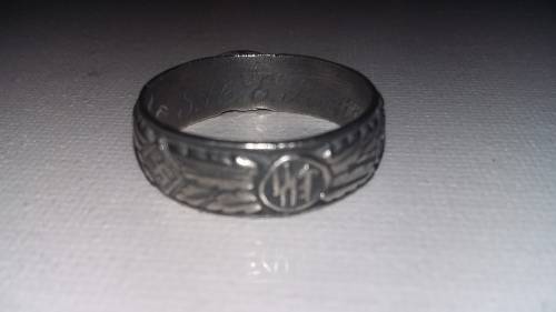 WW2 WW11 GERMAN SKULL RING
