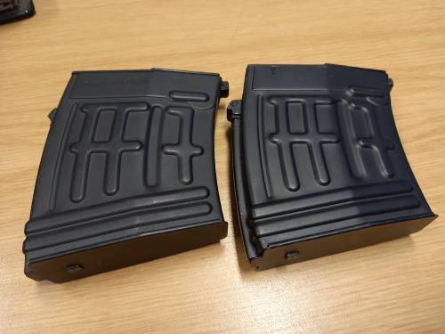 Dragunov sniper rifle airsoft magazines