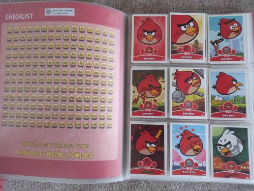 Angry Birds Trading Cards Collectors Album with 180 cards