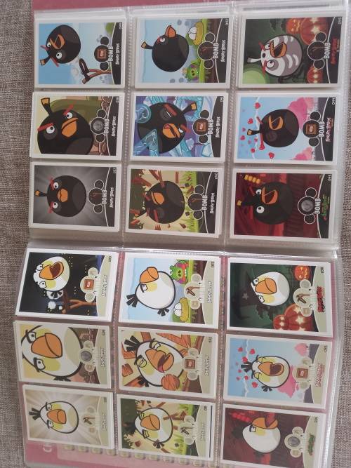 Angry Birds Trading Cards Collectors Album with 180 cards