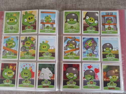 Angry Birds Trading Cards Collectors Album with 180 cards