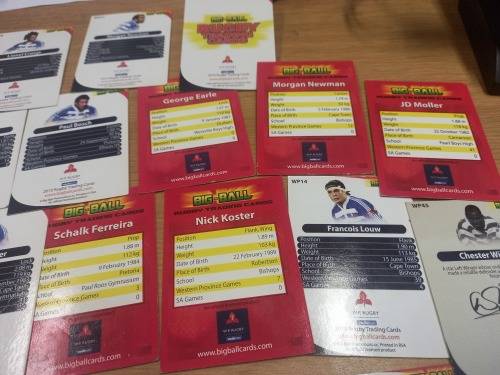 Rugby Trading Cards - Western Province - 38 cards