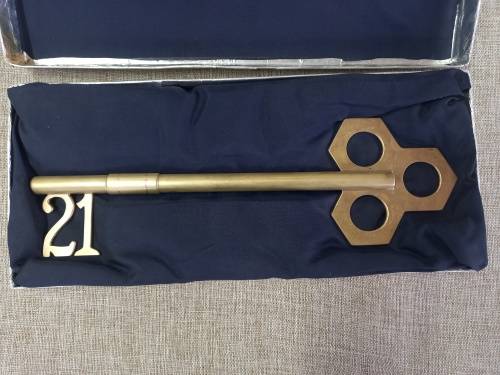 21 Years Key to Life - Large, Brass/copper