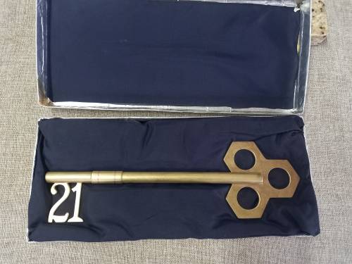 21 Years Key to Life - Large, Brass/copper