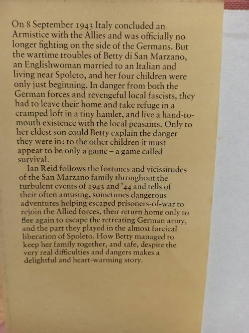 A Game Called Survival: The Story of Betty di San Marzano and Her Children in Wartime Italy