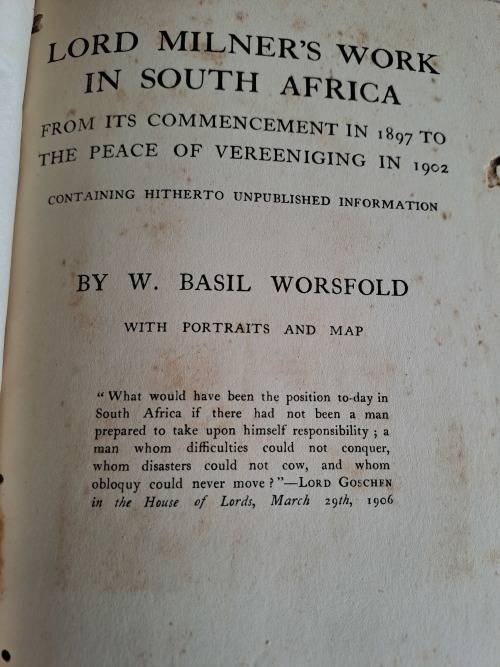 Lord Milner`s Work in South Africa: From Its Commencement in 1897 to the Peace of Vereeniging in 190