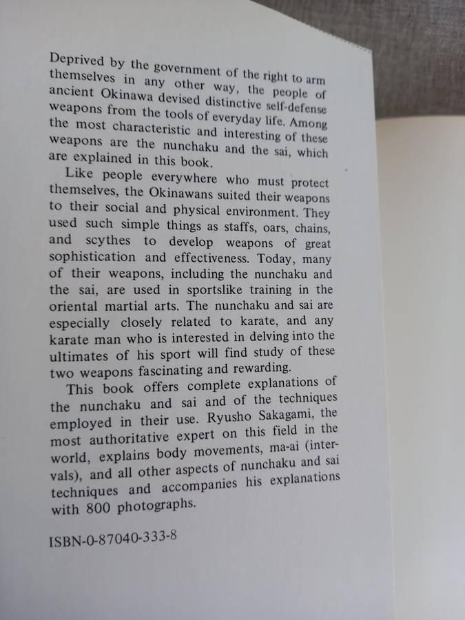 Nunchaku and Sai: Ancient Okinawan Martial Arts by Ryusho Sakagami