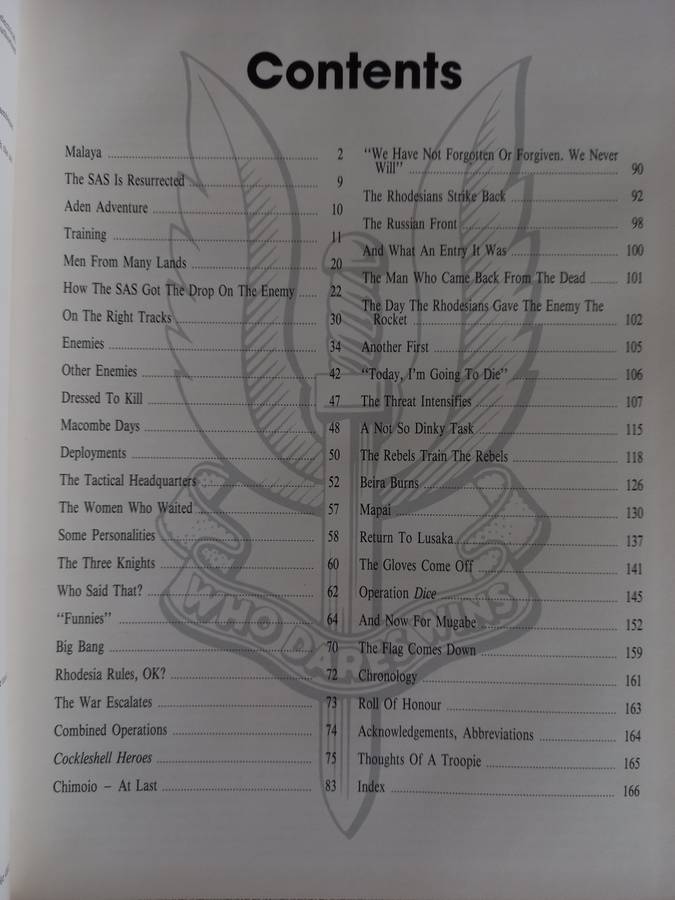 THE ELITE: RHODESIAN SPECIAL AIR SERVICE PICTORIAL - BARBARA COLE