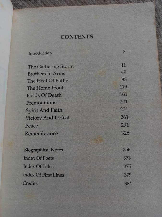 War Poems: An Anthology of Unforgettable Verse