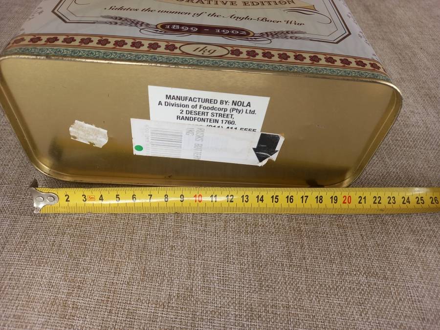 Ouma rusk 1kg tin 1899-1902 Commemorative edition
