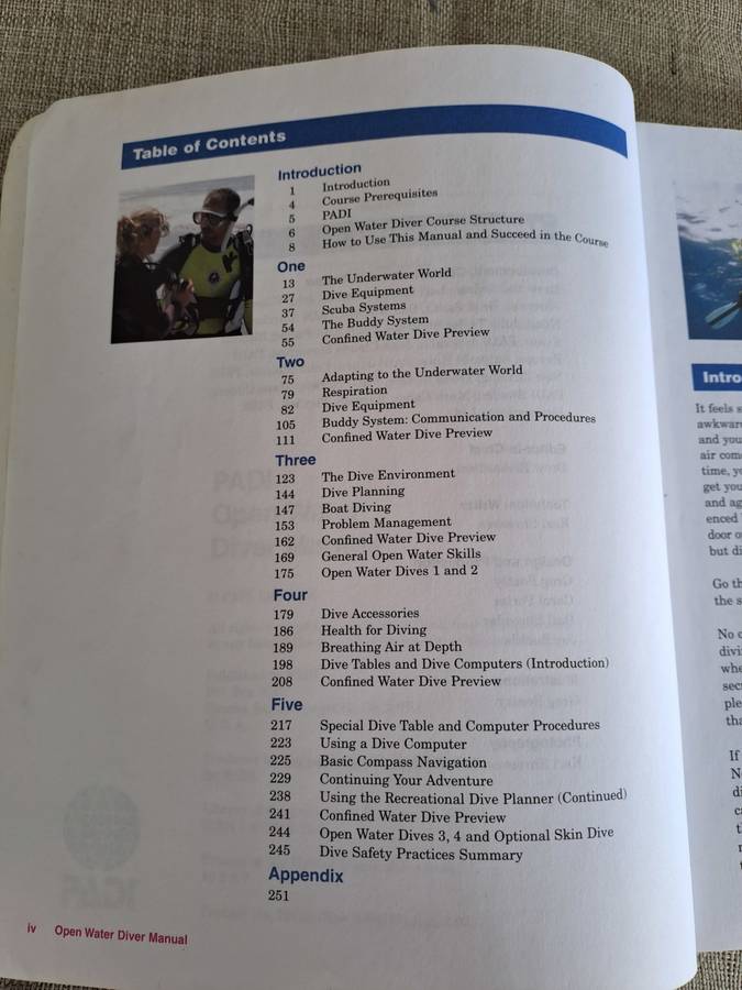 PADI Open Water Diver Manual