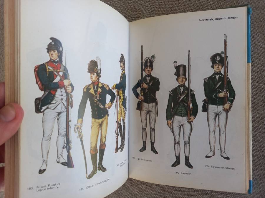Uniforms of the American Revolution - Blandford Colour Series