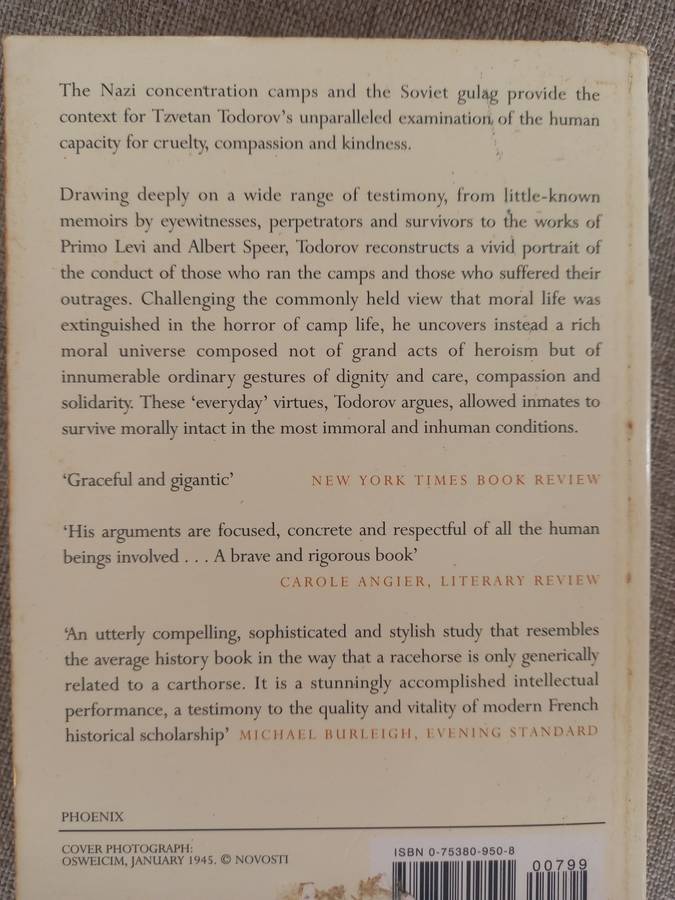 Facing the Extreme - moral life in the concentration camps - Tzvetan Todorov