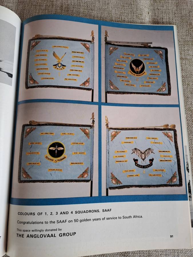 S.A. Air Force Golden Jubilee Souvenir Book - Per aspera ad astra 1920 - 1970