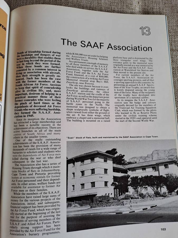 S.A. Air Force Golden Jubilee Souvenir Book - Per aspera ad astra 1920 - 1970