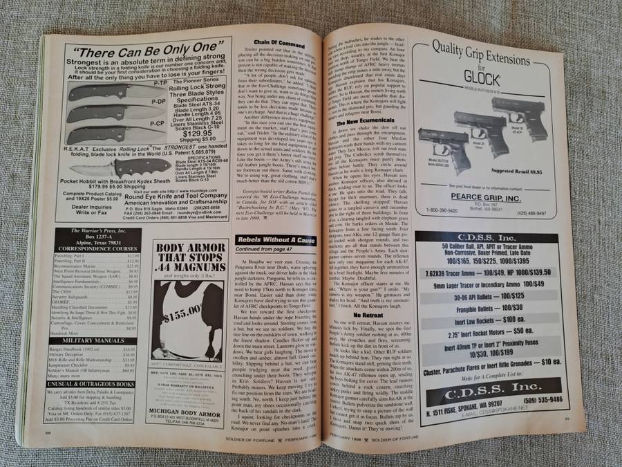 Soldier of Fortune February 1998 Vol. 23 No. 2