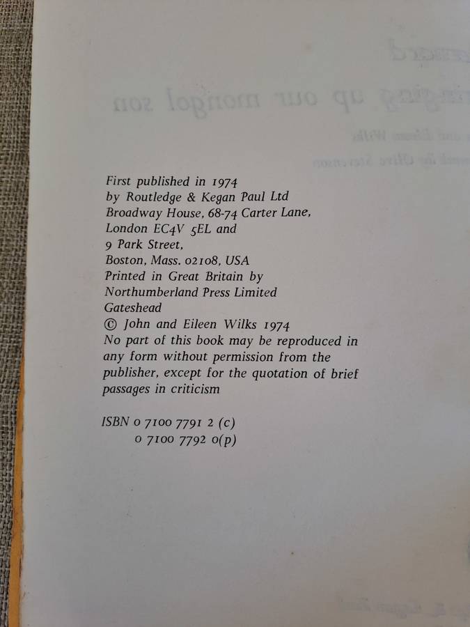 Bernard Bringing up our Mongol Son (Proof Copy) - John & Eileen Wilks