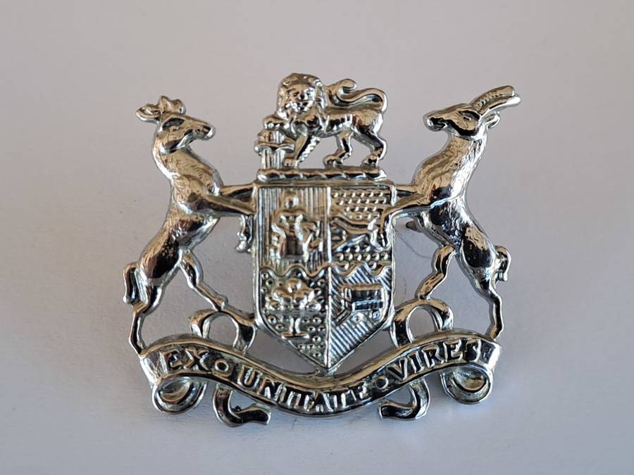 South African Defence Force SADF Warrant Officer Class 2 Chrome Rank Badge