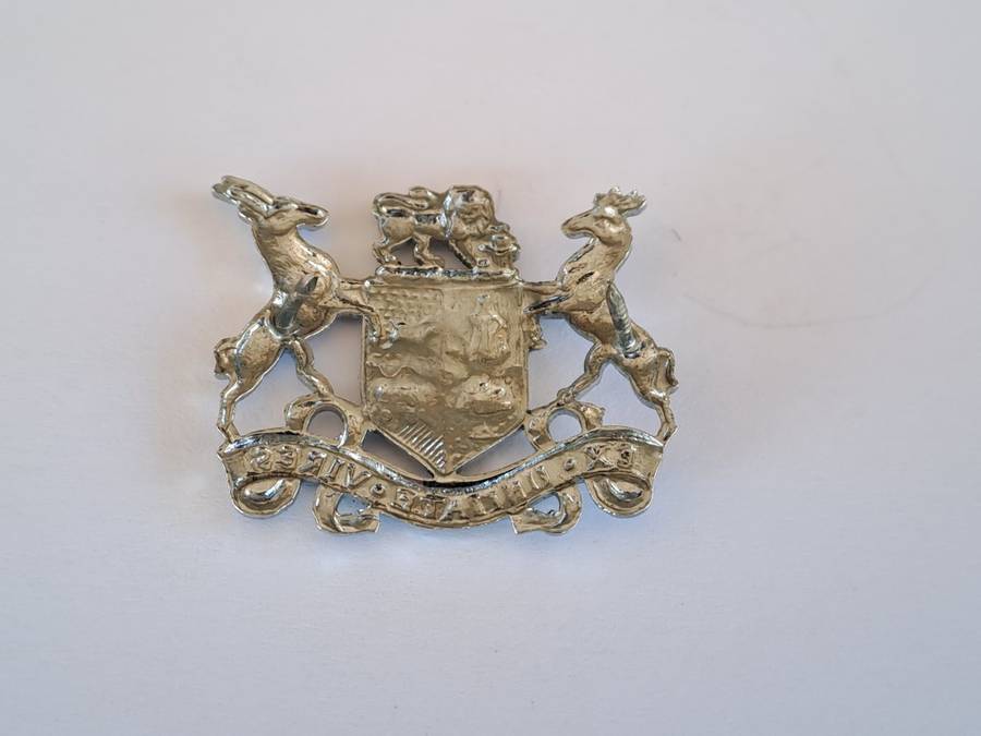 South African Defence Force SADF Warrant Officer Class 2 Chrome Rank Badge