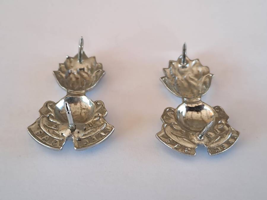 South African Defence Force SADF SA Engineers Collar Badges - Pair