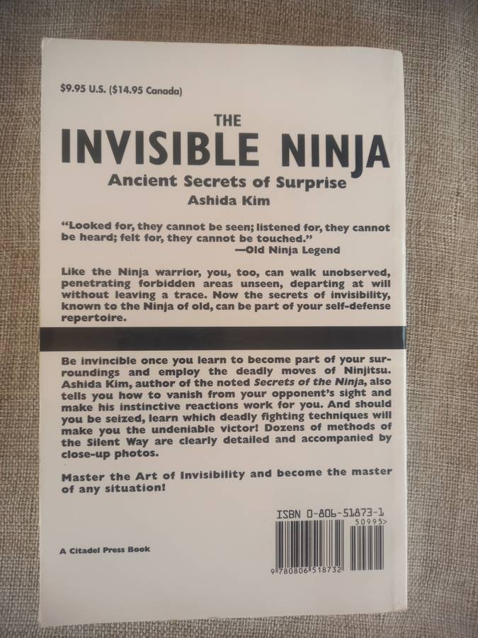The Invisible Ninja - Ashida Kim - author of secrets of the ninja