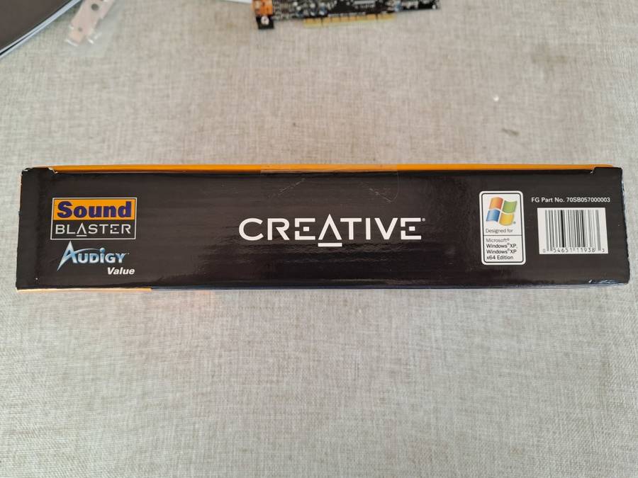 Sound Blaster Audigy Value Sound Card and Bracket