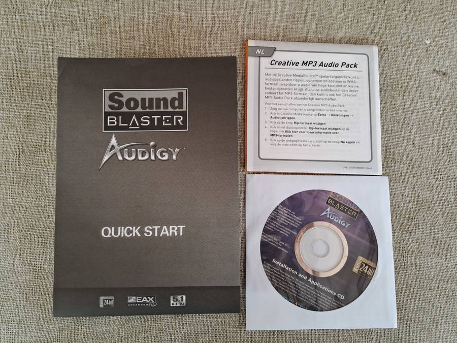 Sound Blaster Audigy Value Sound Card and Bracket