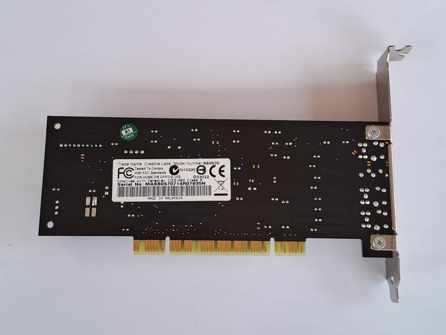 Sound Blaster Audigy Value Sound Card and Bracket