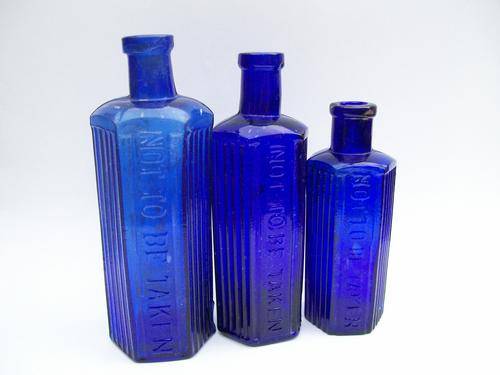 NOT TO BE TAKEN (POISON) BOTTLE X3