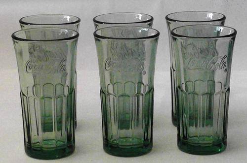 VINTAGE COCA COLA GLASSES x6